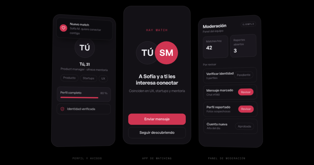 App de matching para tu nicho: cómo se construye y qué validar primero