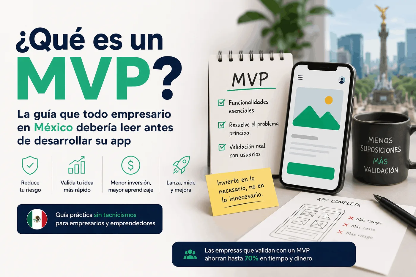 ¿Qué es un MVP? La guía que todo empresario en México debería leer antes de desarrollar su app